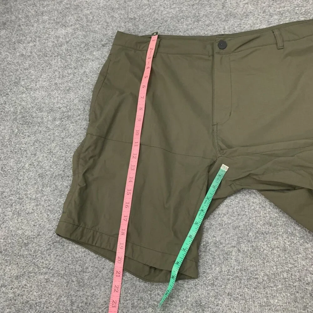 The North Face Shorts‎ Mens 38 Avocado Green Stretch Nyon Active Outdoor Hiking